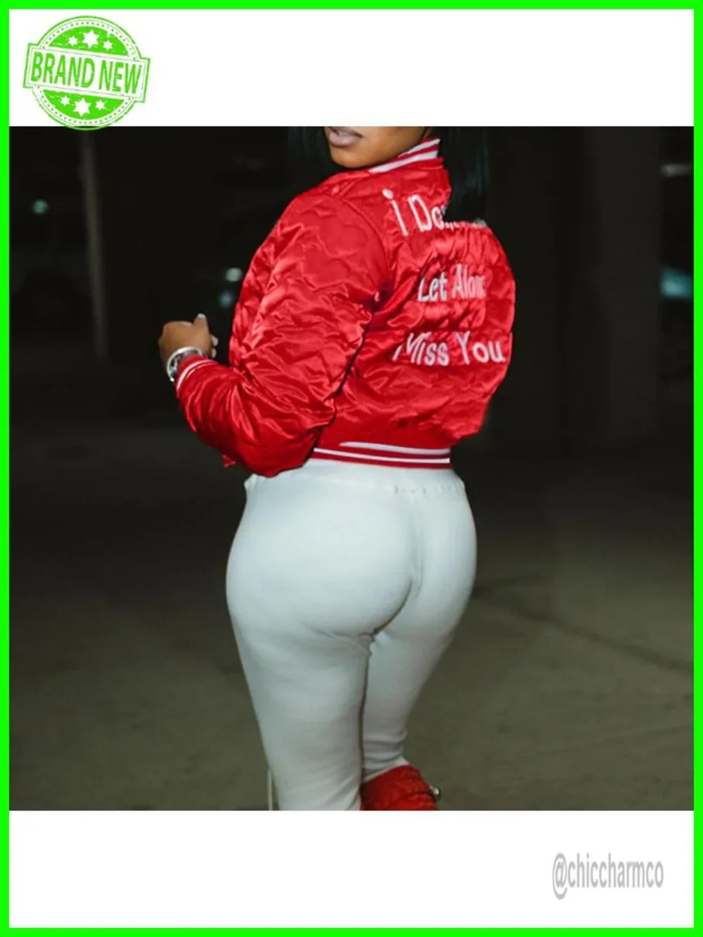 Quilted Cropped Bomber Jacket Women's Varsity Baseball Crop Top Coat